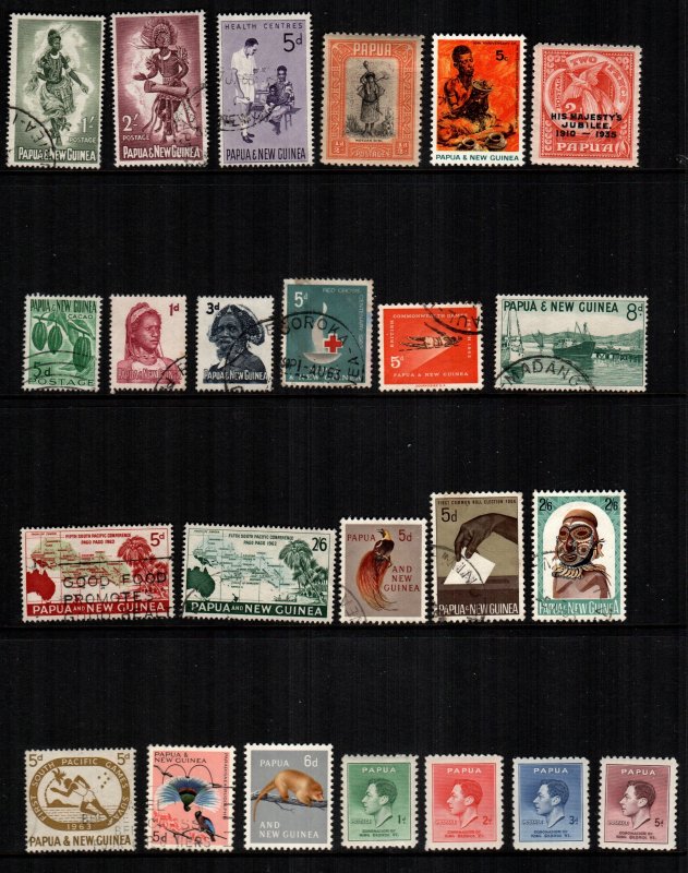 Papua New Guinea  24  different used and mint