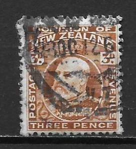 New Zealand 133 3d Edward VII single Used