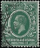 EAST AFRICA AND UGANDA   #41 USED (4)