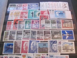 GERMANY BERLIN MNH 1957-1975 COMPLETE SETS  XF