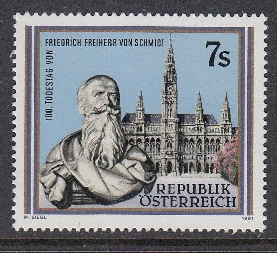Austria 1528 von Schmidt, Architect mnh