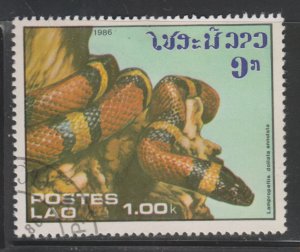 Laos 724 Snakes 1986