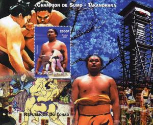 Chad 2002  Champion of Sumo - Takanohana - SS perf.mnh vf 