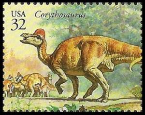 US 3136m The World of Dinosaurs Corythosaurus 32c single MNH 1997