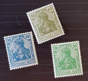 Germany #121 123 126 MNH