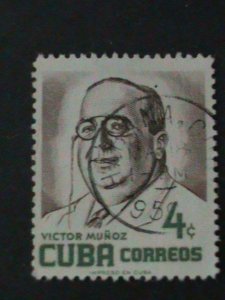 CUBA FAMOUS PERSONS VERY OLD CUBA STAMPS USED- VF WE SHIP TO WORLD WIDE.