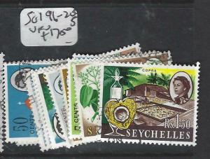 SEYCHELLES  (PP2905B)  QEII SET TO  1.5R   SG 196-205      VFU