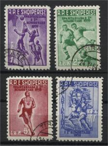 ALBANIA  1ST NATIONAL SPARTAKIADE 1959  U SET