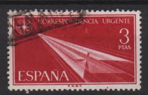 SPAIN 1955 Special Delivery - Scott E23 used - Flight  