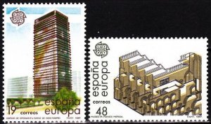 SPAIN 1987 EUROPA: Architecture. Bank Museum. Complete set, MNH