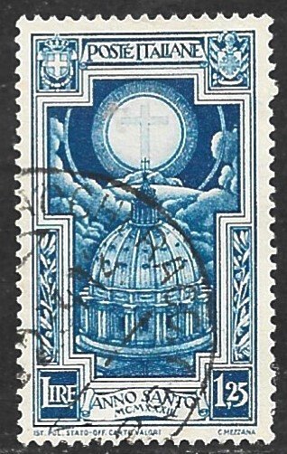 ITALY 1933 1.25L Holy Year Issue Sc 313 VFU