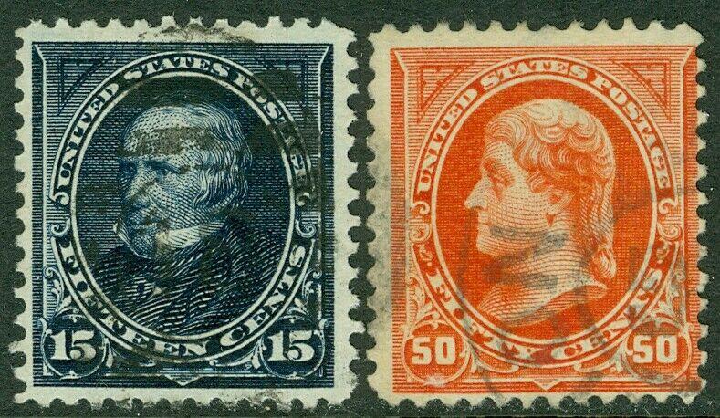 EDW1949SELL : USA 1895 Scott #274-75 Used. Light cancels. Catalog $57.00.