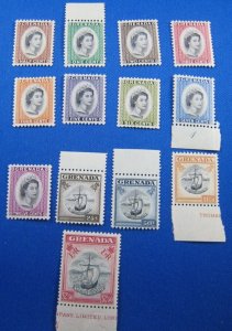 GRENADA 1953-59  -  SCOTT # 171-183  COMPLETE SET  MNH    (g8)