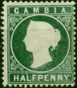 Gambia 1887 1/2d Myrtle-Green SG21 Fine MM