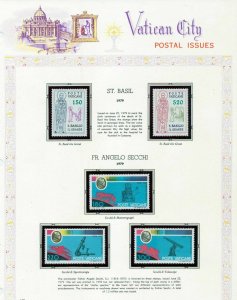 VATICAN 1976/79 Religion Art MNH on Pages(Appx 75 Items) (Crw820