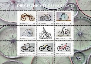 Austria 2024 MNH Stamps Mini Sheet Old Bicycles