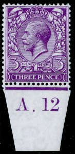 SG375 SPEC N22(1), 3d reddish violet, NH MINT. Cat £35. CONTROL A.12.