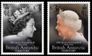 2023/03- BRITISH ANTARCTIC - QUEEN ELIZABETH II     2V complet set MNH**T