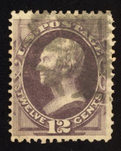 US Scott 162 Used 12 Cent Blackish Violet 1874 l Lot T914 bhmstamps