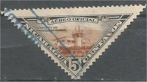 NICARAGUA, 1947, used 5c, Mercedes Airport Scott CO37