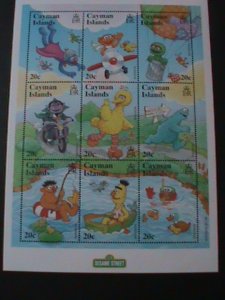 CAYMAN ISLANDS-FAMOUS-TV SHOW-SESAME STREET-MNH SHEET VF WE SHIP TO WORLDWIDE