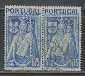 Portugal, 1.75e Madonna (SC# 674) Used Pair