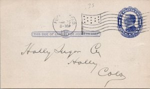 1911 - 1c Postcard - Franklin Press Co - Flag Cancel - Pueblo, Colo - J1706