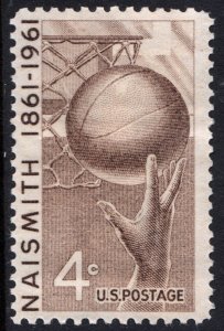 SC#1189 4¢ Naismith: Basketball Issue (1961) MNH
