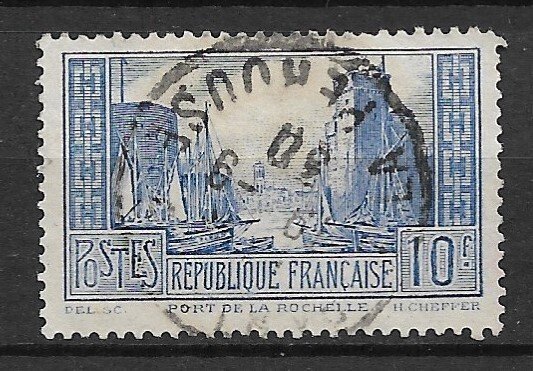 1929 France 251 Port of La Rochelle type 1 Used