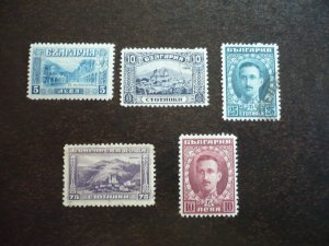 Stamps - Bulgaria - Scott# 158,160,163,169,170 - Used Part Set of 5 Stamps