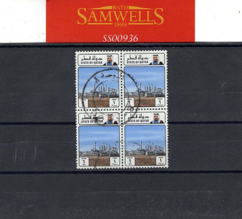 QATAR Stamps 1R Block of Four Used {samwells-covers} SS936