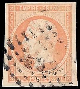 1853 France Sc# 18a Used Gem No Faults