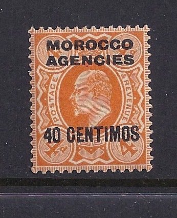 Great Britain, Morocco Agencies Scott 40 mint