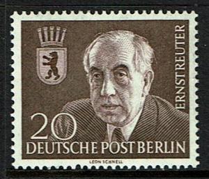 Germany Berlin 9N104 MNH - Mayor Ernst Reuter - 1954