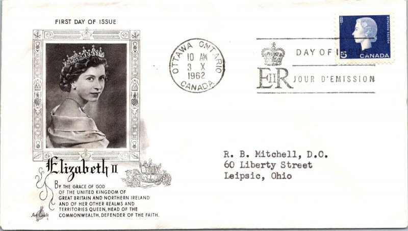 Canada 1967 FDC Elizabeth II - Ottawa, Ont - Single - F76769