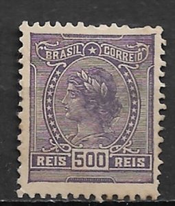 1918 Brazil 206 Liberty Head 500r used.