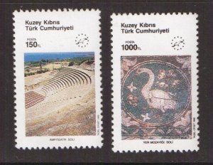 Turkish Republic of Northern Cyprus #281-282  MNH 1990  tourism year