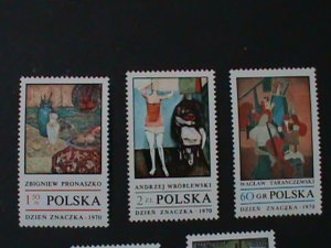 ​POLAND-1970 SC#1763-70 -STAMP DAY- FAMOUS POLISH PAINTINGS -MNH-VF LAST ONE