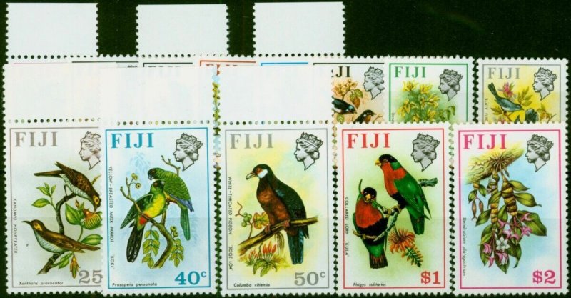 Fiji 1972-74 Birds & Flowers Set of 13 SG459-473 V.F MNH (2)