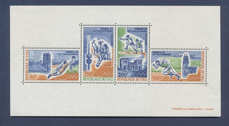 MALI -  Scott C150, Michel BL 6 - MNH S/S -  Olympics 1972