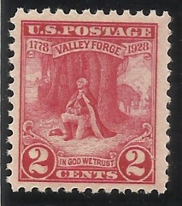 645 2c MNH  F/VF Centering