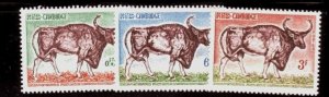 CAMBODIA Sc 129-31 NH SET OF1964 - ANIMALS