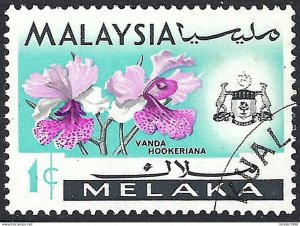 MALAYSIA MALACCA 1965 1c Multicoloured SG61 Used