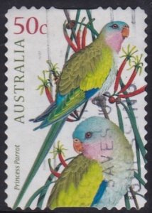 Australia - 2005 Aust. Parrots Princess Parrot -used 50c