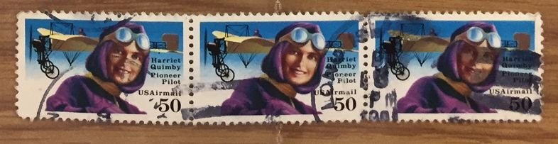 US #C128 Used F/VF - 50c Hariet Quimby Pioneer Pilot Airmail (Pair) [a8]