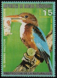 Equatorial Guinea sw1280 - Cto - 15p Common Kingfisher (1976)