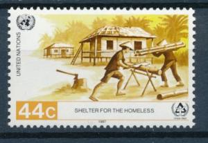 United Nations NY 1987 Scott 496 MNH - 44c, Shelter 