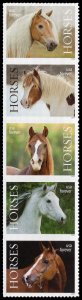 USA 5895b,5891-5895 Mint (NH) Horses Strip/5 Forever Stamps