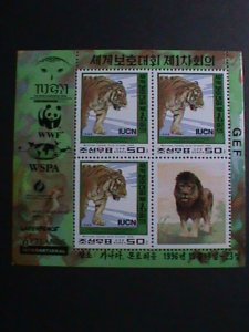 KOREA 1996 SC# 3582 WWF-WORLD WILDLIFE FUN-PROTACTING ANIMALS-TIGER MNH-S/S VF