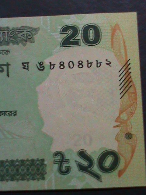 ​BANGLADDESH-2017 BANK OF BANGLADESH -20 TAKAS-UNCIRCULATED CURRENCY VF